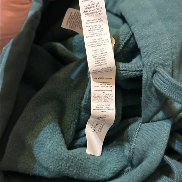ALO Yoga Hoodie hunter green medium preloved - Picture 6 of 6